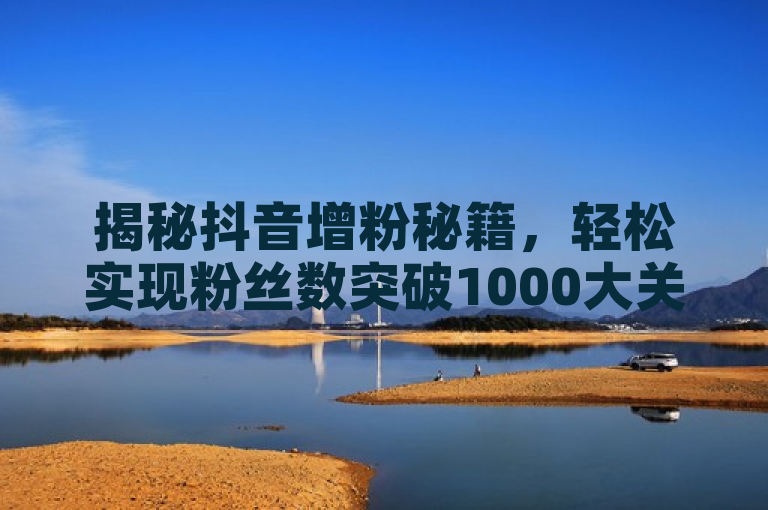 揭秘抖音增粉秘籍，轻松实现粉丝数突破1000大关！