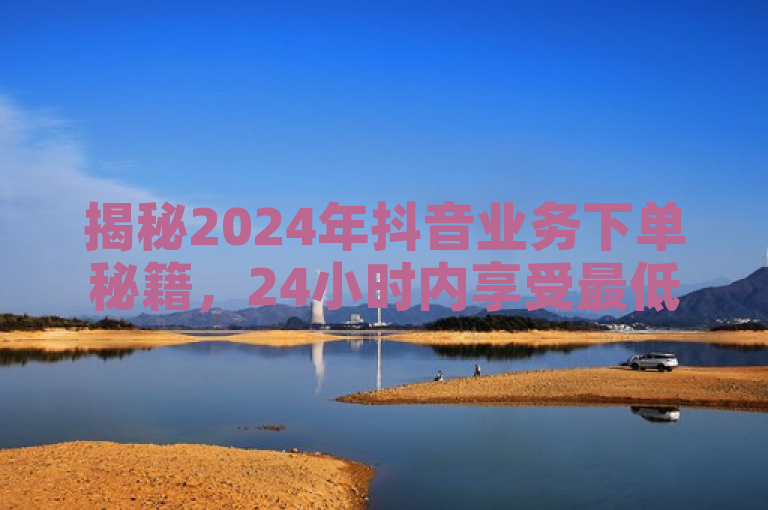 揭秘2024年抖音业务下单秘籍，24小时内享受最低价优惠！