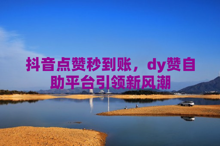 抖音点赞秒到账，dy赞自助平台引领新风潮