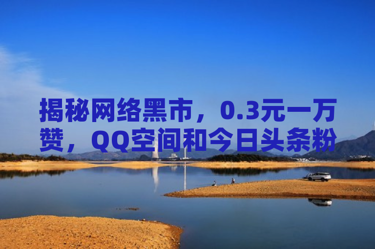 揭秘网络黑市，0.3元一万赞，QQ空间和今日头条粉丝自助下单服务引关注