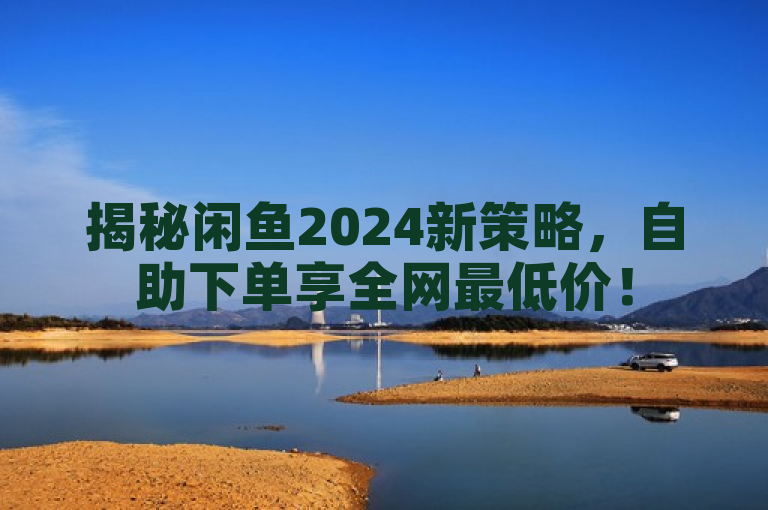 揭秘闲鱼2024新策略，自助下单享全网最低价！