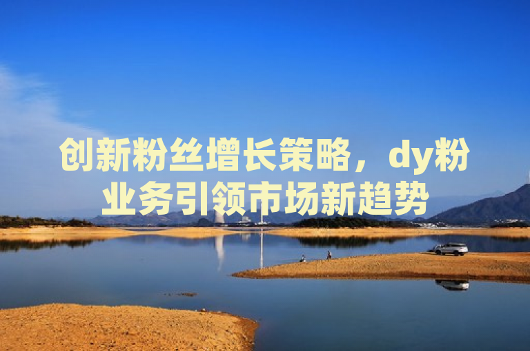 创新粉丝增长策略，dy粉业务引领市场新趋势