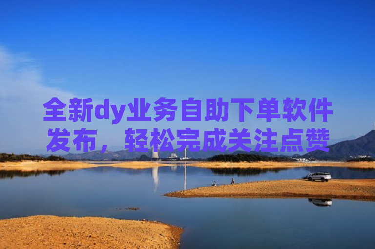 全新dy业务自助下单软件发布，轻松完成关注点赞任务