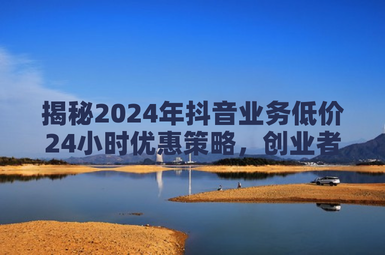 揭秘2024年抖音业务低价24小时优惠策略，创业者必学秘籍！