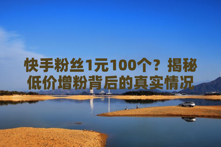 快手粉丝1元100个？揭秘低价增粉背后的真实情况，揭示了一种在社交媒体平台上常见的现象，即通过低价购买粉丝来增加自己在快手上的关注者数量。然而，文章深入探讨了这种做法的真实性和潜在风险。虽然看似便宜且快速有效，但实际上这些所谓的粉丝往往是由机器或软件生成的虚假账户，缺乏真实的活跃度和互动性。更重要的是，这种行为违反了快手平台的相关规定，可能导致账号被封禁或其他惩罚措施。因此，文章强调了提升内容质量和真实互动的重要性，呼吁用户通过正当途径建立自己的社交网络影响力。