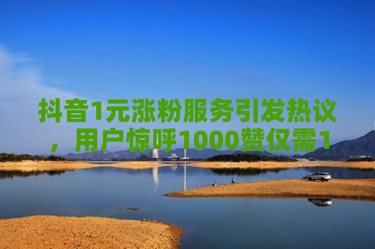 抖音1元涨粉服务引发热议，用户惊呼1000赞仅需1元！