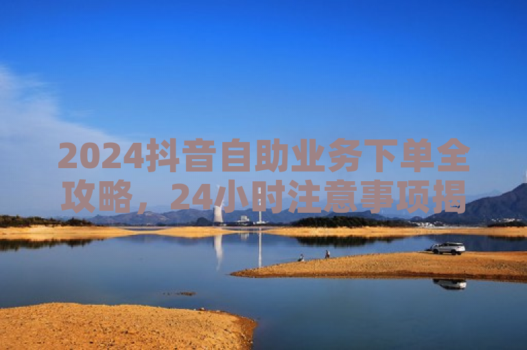 2024抖音自助业务下单全攻略，24小时注意事项揭秘，必学技巧大公开！