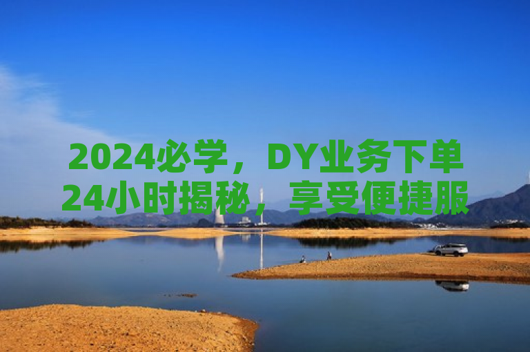 2024必学，DY业务下单24小时揭秘，享受便捷服务！