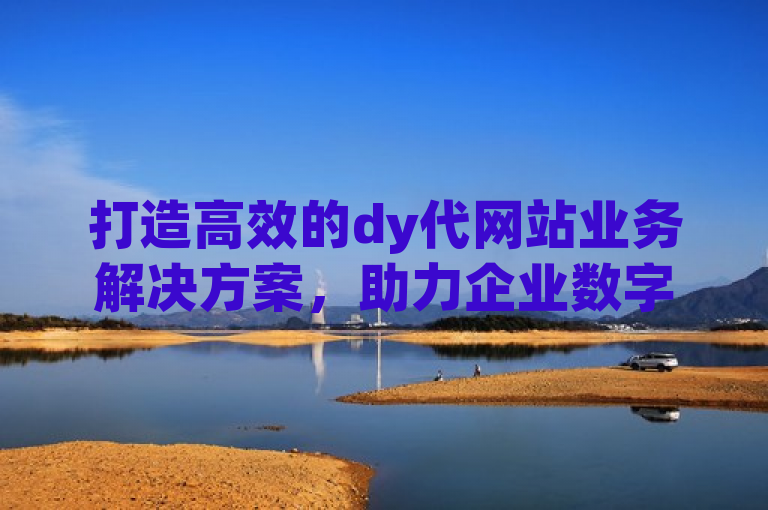 打造高效的dy代网站业务解决方案，助力企业数字化转型。