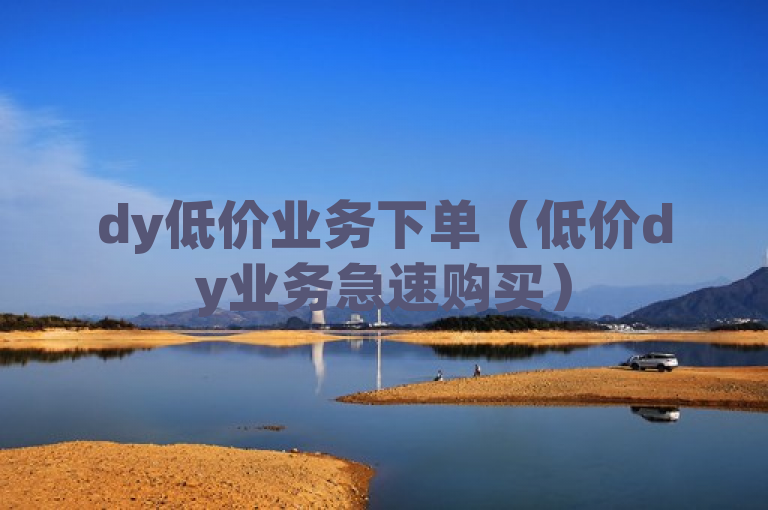 dy低价业务下单（低价dy业务急速购买）